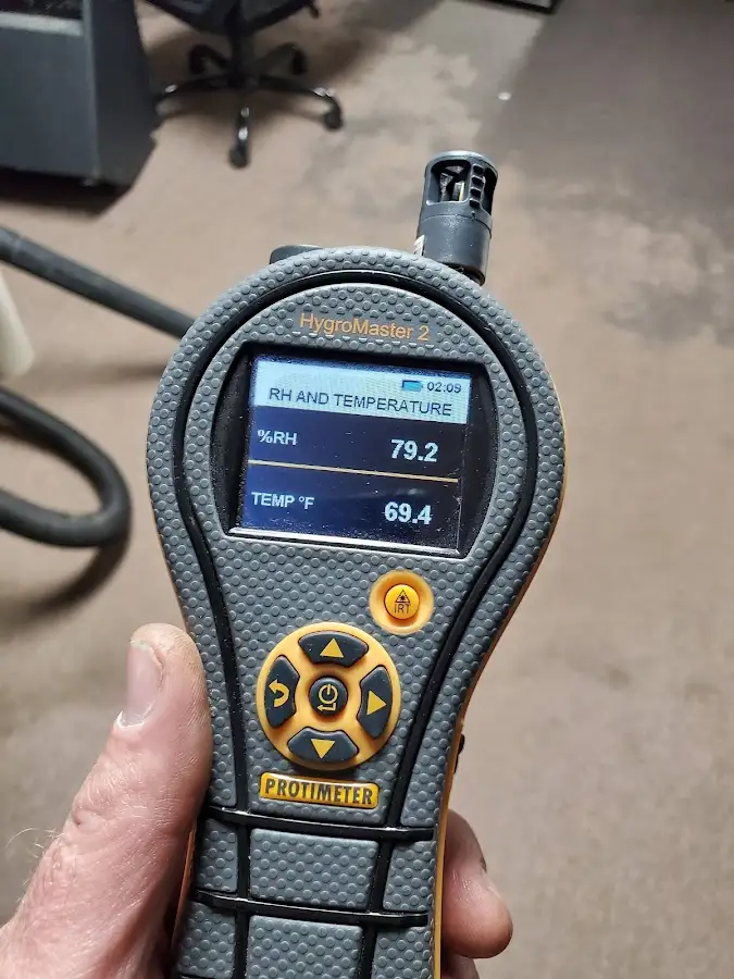 Moisture meter humidity assessment for Fire & Smoke Damage Restoration in Valparaiso